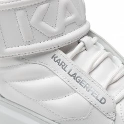 Chaussures Basses Sneakers KARL LAGERFELD - KL63555 White Lthr/Mono Blanc -KARL LAGERFELD Soldes 07 0000301365365 ts
