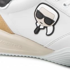 Chaussures Basses Sneakers KARL LAGERFELD - KL52830 White Lthr Blanc -KARL LAGERFELD Soldes 07 0000301368526 plj