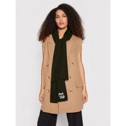 Textiles Écharpe KARL LAGERFELD - Ikonik Choup Rhins 216W3311 Black A999 Noir -KARL LAGERFELD Soldes 10 8720092533010 mo