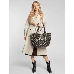 Sacs Sac à Main KARL LAGERFELD - 221W3010 Black/Multi Noir, Multicolore -KARL LAGERFELD Soldes 10 8720092771207 pl