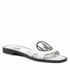 Mules Et Sandales Mules / Sandales De Bain KARL LAGERFELD - KL80410 White Lthr Blanc -KARL LAGERFELD Soldes 11 0000209794496 pa