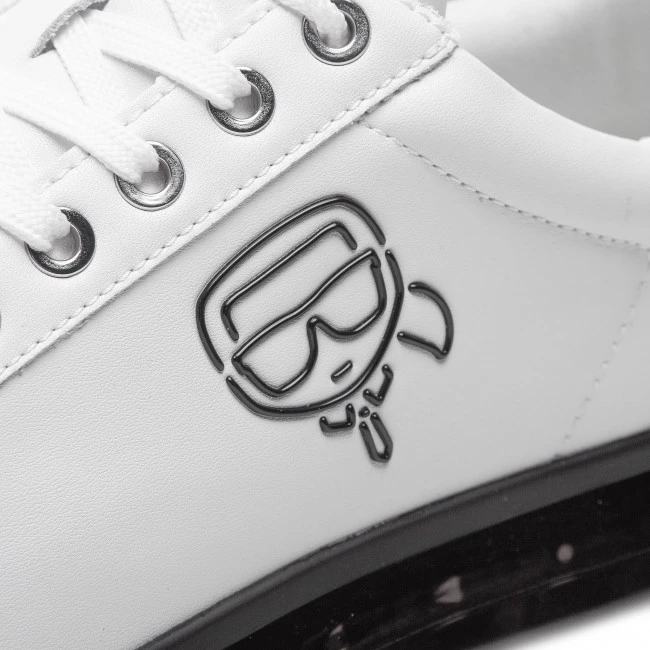 Chaussures Basses Sneakers KARL LAGERFELD - KL52631 White Lthr W/Black Blanc 8 Chaussures Basses Sneakers KARL LAGERFELD - KL52631 White Lthr W/Black Blanc – Image 6