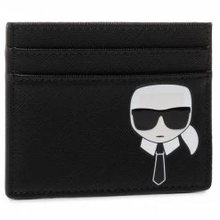Maroquinerie Étui Cartes De Crédit KARL LAGERFELD - 205W3210 Black Noir