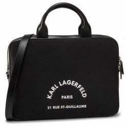 KARL LAGERFELD Soldes 14 Maroquinerie Sac Ordinateur KARL LAGERFELD - 205W3243 Black Noir