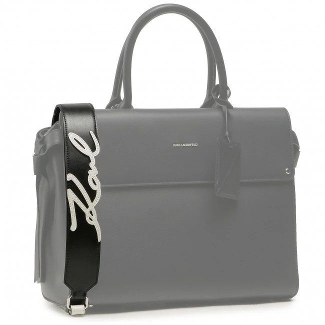 Bijoux Et Décorations Bandoulière / Anse Amovible KARL LAGERFELD - 211W3902 Black/White Noir 4 Bijoux Et Décorations Bandoulière / Anse Amovible KARL LAGERFELD - 211W3902 Black/White Noir – Image 2