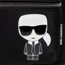 Sacs Sac à Dos KARL LAGERFELD - 215W3048 Black Noir -KARL LAGERFELD Soldes 8720092468374 02 ph