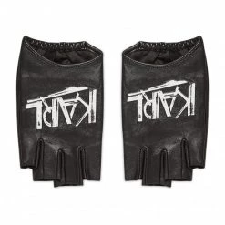 Maroquinerie Gants Femme KARL LAGERFELD - 216W3602 Blck/Wht Noir