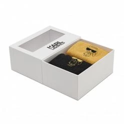 Sets Lot De 2 Paires De Chaussettes Hautes Femme KARL LAGERFELD - 216W6001 Black/Gold A997 Or 9 Sets Lot De 2 Paires De Chaussettes Hautes Femme KARL LAGERFELD - 216W6001 Black/Gold A997 Or -KARL LAGERFELD Soldes 8720092533737