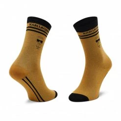 Sets Lot De 2 Paires De Chaussettes Hautes Femme KARL LAGERFELD - 216W6001 Black/Gold A997 Or 8 Sets Lot De 2 Paires De Chaussettes Hautes Femme KARL LAGERFELD - 216W6001 Black/Gold A997 Or -KARL LAGERFELD Soldes 8720092533737 2pack different 0065