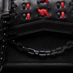 Sacs Sac à Main KARL LAGERFELD - 220W3012 Black/Red Noir -KARL LAGERFELD Soldes 8720092670128 02 sw