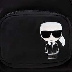 Sacs Sac à Dos KARL LAGERFELD - 220W3056 Black A999 Noir -KARL LAGERFELD Soldes 8720092670708 02 sw