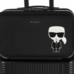 Valises Valise Rigide Taille Moyenne KARL LAGERFELD - 220W3079 A999 Noir -KARL LAGERFELD Soldes 8720092670937 07 pa 1