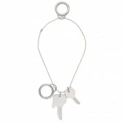 Porte-clés Porte-clefs KARL LAGERFELD - 220W3801 Nickel Argent -KARL LAGERFELD Soldes 8720092684750 02 fp