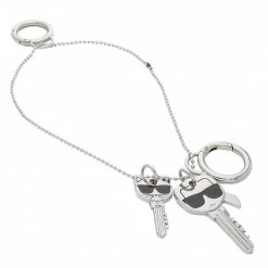 Porte-clés Porte-clefs KARL LAGERFELD - 220W3801 Nickel Argent