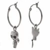 Bijoux Et Décorations Boucles D'oreilles KARL LAGERFELD - 220W3909 Gunmetal Gris -KARL LAGERFELD Soldes 8720092685160 02 sw