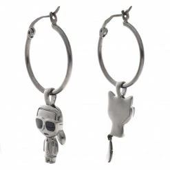 KARL LAGERFELD Soldes 38 Bijoux Et Décorations Boucles D'oreilles KARL LAGERFELD - 220W3909 Gunmetal Gris