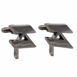 Bijoux Et Décorations Boutons De Manchettes KARL LAGERFELD - 220W3991 Gunmetal Argent