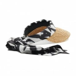 Textiles Visière KARL LAGERFELD - 221W3410 Black/White 998 Beige -KARL LAGERFELD Soldes 8720092770972 0079