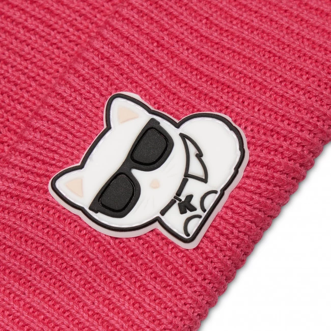 Textiles Bonnet KARL LAGERFELD - Z11048 Pink 46D Rose 4 Textiles Bonnet KARL LAGERFELD - Z11048 Pink 46D Rose – Image 2