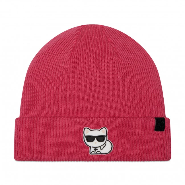 Textiles Bonnet KARL LAGERFELD - Z11048 Pink 46D Rose 3 Textiles Bonnet KARL LAGERFELD - Z11048 Pink 46D Rose