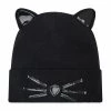 Textiles Bonnet KARL LAGERFELD - Z11050 Black 09B Noir -KARL LAGERFELD Soldes a 3143161546592 0136